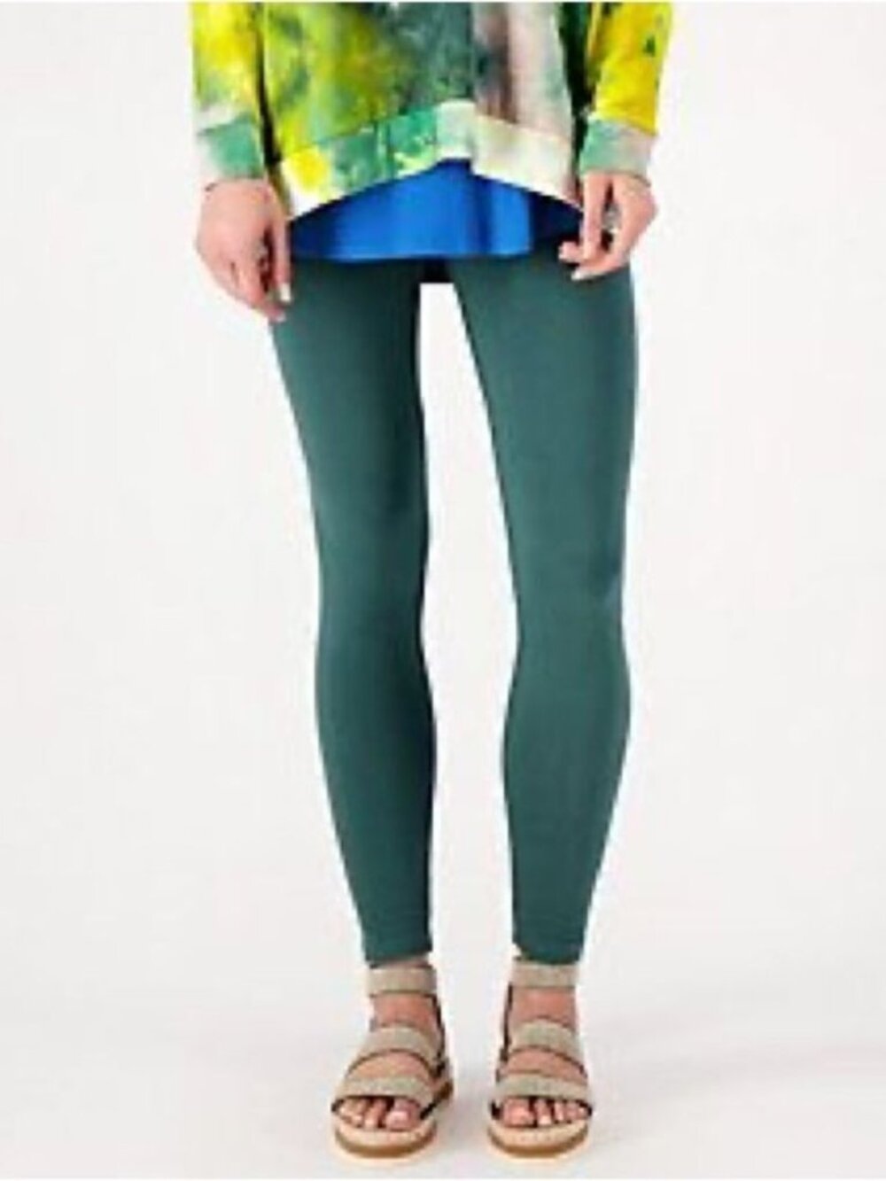LOGO Layers by Lori Goldstein Knit Pull-On Ankle Leggings